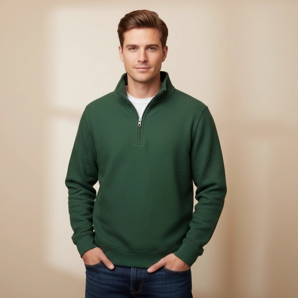 🌲 Goodfellow & Co. Forest Green Fleece-Lined Sweater - Picture 1 of 4